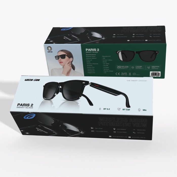 عینک هوشمند پاریس سری 2 گرین Green Pariss2 Smart Glass - Image 1